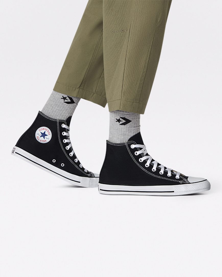 Dámské Boty Vysoké Converse Chuck Taylor All Star Classic Černé | CZ BVNH96